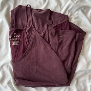 american eagle flowy tank